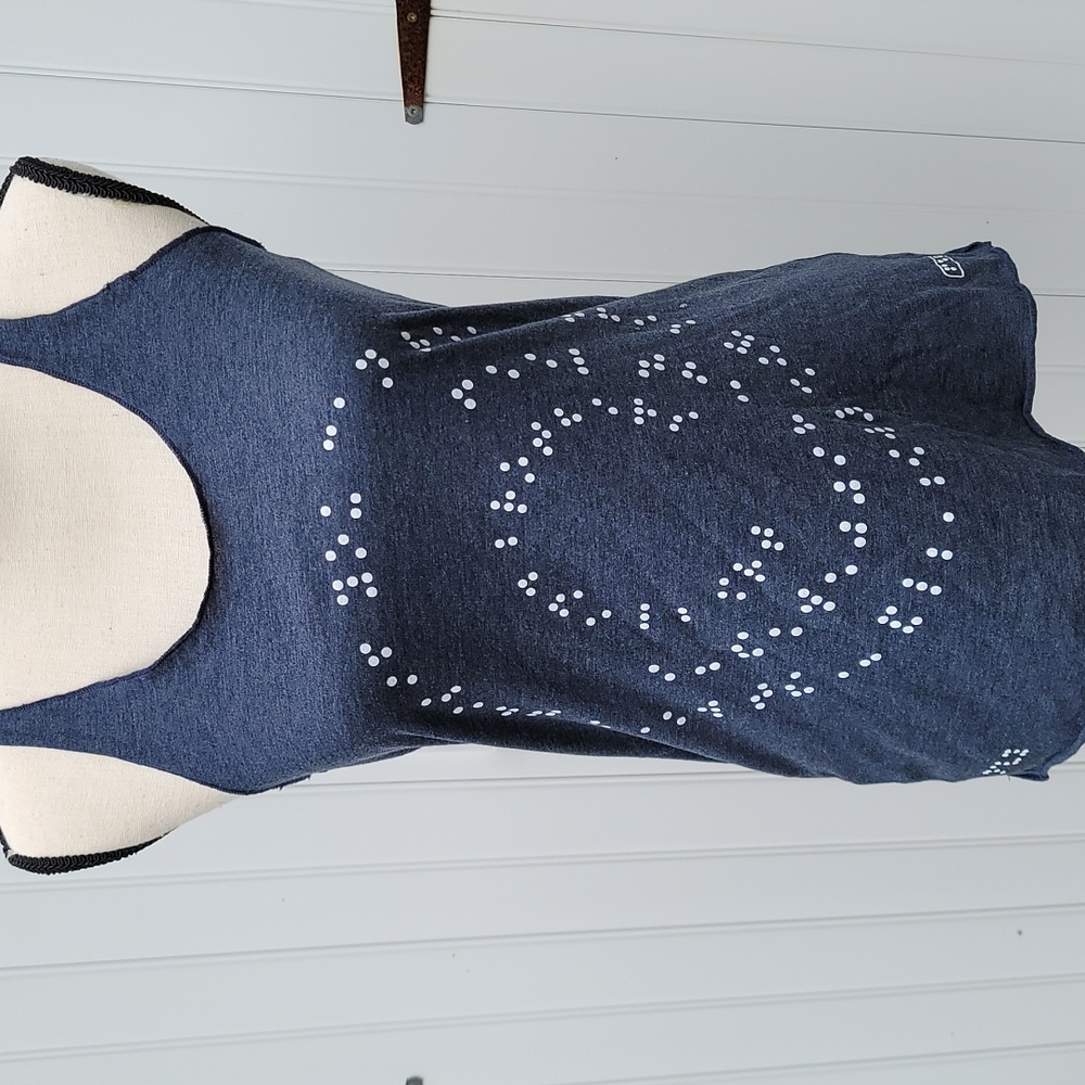 Two Blind Brothers  blue tank size medium